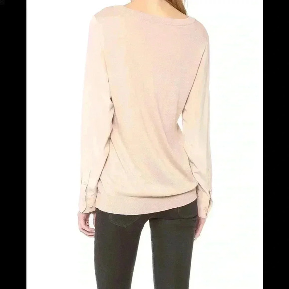 Joie Kelsea Gray Cashmere Blend Pullover Top Blouse Size S - Picture 2 of 8